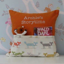 Orange Fox Storytime Cushion