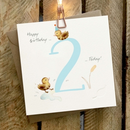 Two Today (Blue) - Card
