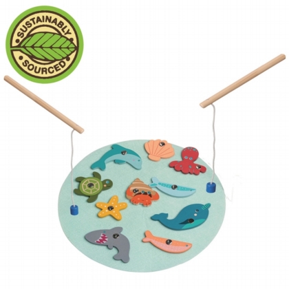 Wooden Magnetic Fishing Game