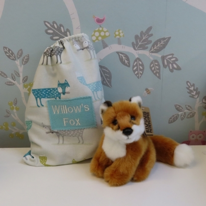 Fox in Personalised Bag 