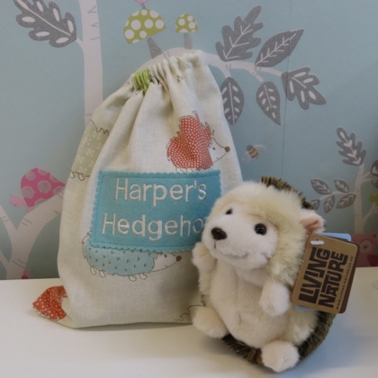 Hedgehog in Personalised Bag 