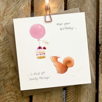Hope your birthday is full of lovely things - Card
