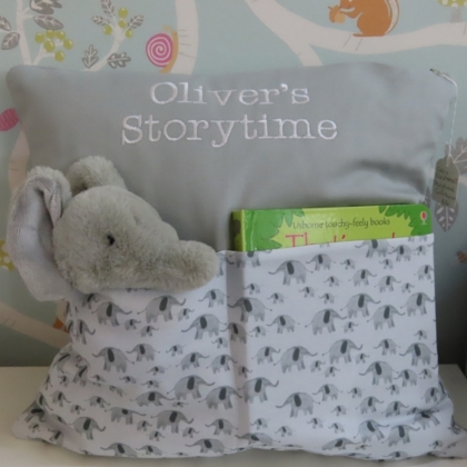 Elephant Storytime Cushion