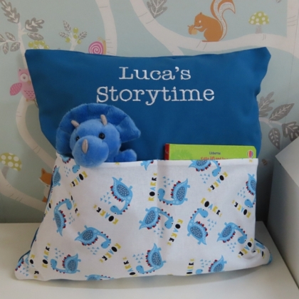  Blue Dinosaur Storytime Cushion