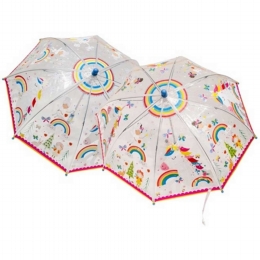 Transparent Rainbow Magic Colour Changing Umbrella