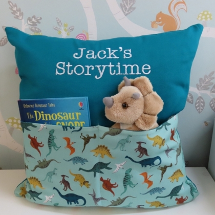 Prehistoric Storytime Cushion