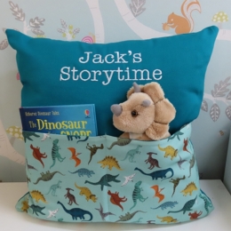 Prehistoric Storytime Cushion