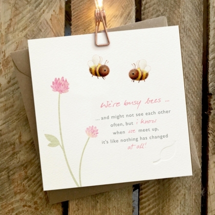 We're busy bees - Card