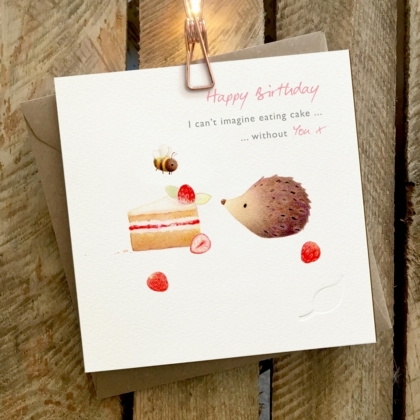 Can't imagine eating cake without you - Card