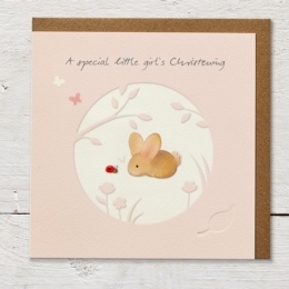 A special little girl's Christening - Card