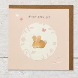 A new baby girl - Card
