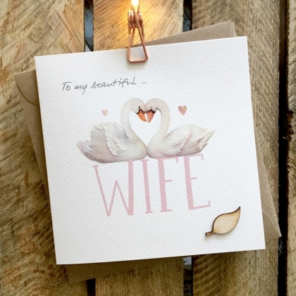To my beautiful wife - Card