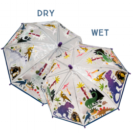 Transparent Dinosaur Magic Colour changing Umbrella 