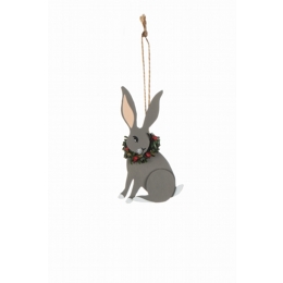 Hare with Wreath Ornament