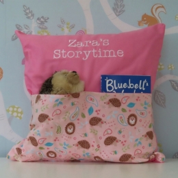 Pink Sweet Hedgehogs Storytime Cushion