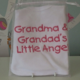 Grandma & Grandad's Little Angel Bib