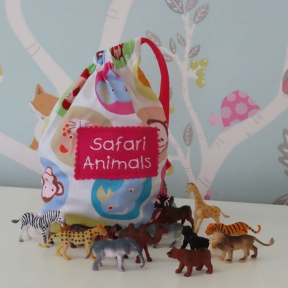 Safari Animal Play Set (Pink)
