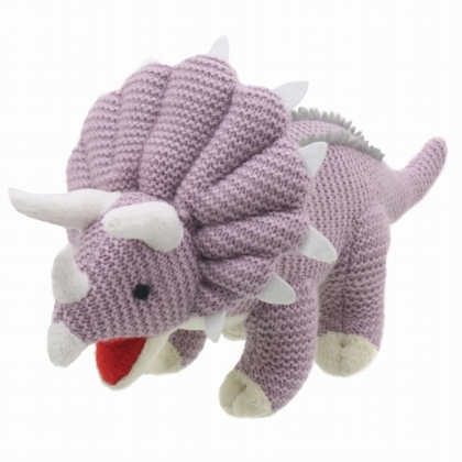 Wilberry Knitted Triceratops