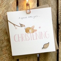 Christening Girl - Card