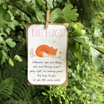 Big Hugs Keepsake Card